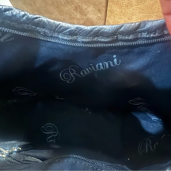 Raviani Zebra Print Cowhide Handmade Bag Swarovski Strap Glam Purse - Picture 10 of 12